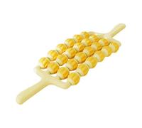 kowaku Rullo Massaggiante, Rullo Anticellulite, Massaggiatore per Gambe, Rullo Manuale per Il Rilassamento Profondo Dei Tessuti Corporei, Adatto a Bambini, a, Giallo 4 File
