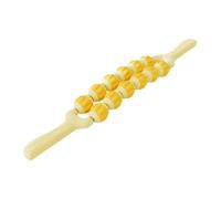 kowaku Rullo Massaggiante, Rullo Anticellulite, Massaggiatore per Gambe, Rullo Manuale per Il Rilassamento Profondo Dei Tessuti Corporei, Adatto a Bambini, a, Giallo 2 Fila