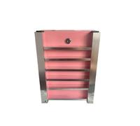 kowaku Salvadanaio con Chiave Contenitore Denaro Cassetta Risparmio Cassaforte Mini con Serratura a Chiave Sportello Frontale Ranura per Monete E Banconote, Rosa