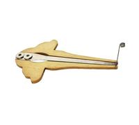 kowaku Scacciapensieri Russo Strumento Bocca Metallo Facile da Suonare Creativo Regalo Pratico Adatto per Principianti Adulti Bambini Musica Relax, Triangolo D'oro