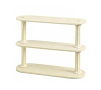 kowaku Scaffale Portaoggetti a Tre Ripiani Mensola Organizer Supporto Espositore Legno Tavolo con Colonne Stabilità Affidabile Adatto a Piano Cucina Sala, style to 1