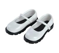 kowaku Scarpe per Bambole BJD 1/4, Classiche, in Miniatura, Lucide, da Infilare, per Figure Femminili da 18 Pollici, Giocattoli da Collezione, Bianco