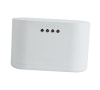 kowaku Scatola di Visualizzazione Automatica per Doppio Orologio con Scatola di Immagazzinaggio per Orologi con Luce D'atmosfera a LED, Bianco