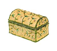 kowaku Scatola Portagioie Smaltata, Scatola Regalo Ricordo, Custodia da Scrivania per Riporre Anelli, Ciondoli E Ciondoli, Decorazione per La Casa, Oro