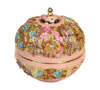kowaku Scatola portaoggetti incernierata Smaltata, portaoggetti, Statuetta Ornamentale, Porta Anelli, per Tavolo da Collezione, Articoli per Feste, Rosa