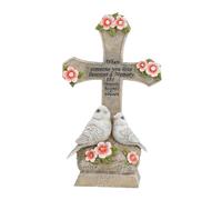 kowaku Scultura di Croce E Inseparabili con Lampada Solare Come Regalo Commemorativo