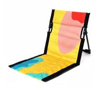 kowaku Sedile Pieghevole Outdoor da Terra Multifunzionale con Cuscino Imbottito Supporto Ergonomico E Facile Trasporto Adatto per Stadi Picnic Campeggio Passeggiate, Moderno, Astratto