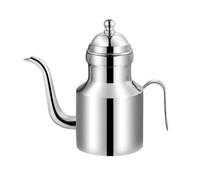 kowaku Serbatoio Olio in Acciaio 304 con Design Cilindrico E Coperchio a Cupola con Pomello Adatta per Dispensare Liquidi da E da Pranzo, 500ML
