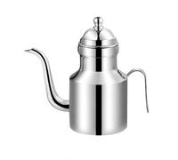 kowaku Serbatoio Olio in Acciaio 304 con Design Cilindrico E Coperchio a Cupola con Pomello Adatta per Dispensare Liquidi da E da Pranzo, 310ML