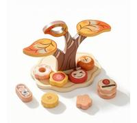 kowaku Set da Tè Giocattolo con Alzata Robusto Set da Tè con Dolci Colorato Gioco D'imitazione per Bambini, Cameretta, Asilo Nido, Scuola Dell'infanzia