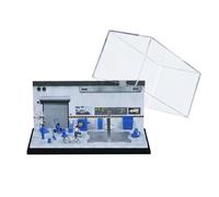 kowaku Set Officina Auto 1:64 Dettagliato Vassoio Drenaggio Olio 1:64 Plastica Resistente Diorama per Collezionisti, Collezione