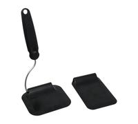 kowaku Spatola Regolabile in Angolazione con Foro per Appenderla, Versatile per Uova, Pancake E Hamburger. Accessorio Pratico E Originale, Nero