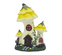 kowaku Statua della Funghi, Micro Ornamento Paesaggistico, Accessori per Decorazioni da Giardino per Il Giardino delle Fate per Il Patio, Giallo