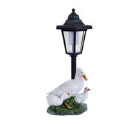 kowaku Statue da Giardino con Decorazione a Lanterna Solare, Lampada Decorativa, Figure da Esterno, 13x11x32.5 Cm