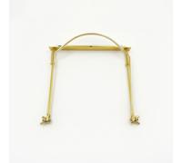 kowaku Supporto a Collare Porta da Collo Reggiarca Staffa Metallo Solido con Blocco Stabile Mantiene Libera per Chitarra O Tastiera Ultraleggero 170 G Adatto, Oro