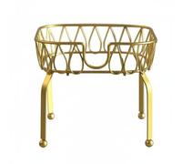 kowaku Supporto per Fusto di Birra Stand per Dispenser di Bibite Base Resistente in Ferro Design con Lavorazione Artistica Adatto per Tavoli da Buffet Riunioni Eventi Speciali, Oro, Rack 8L
