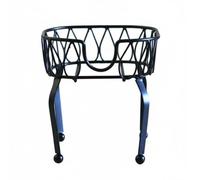 kowaku Supporto per Fusto di Birra Stand per Dispenser di Bibite Base Resistente in Ferro Design con Lavorazione Artistica Adatto per Tavoli da Buffet Riunioni Eventi Speciali, Nero, 4L Portapacchi