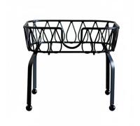 kowaku Supporto per Fusto di Birra Stand per Dispenser di Bibite Base Resistente in Ferro Design con Lavorazione Artistica Adatto per Tavoli da Buffet Riunioni Eventi Speciali, Nero, 8L Rack