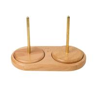 kowaku Supporto per gomitolo di filato, fuso, strumento per cucire, regalo in legno, porta gomitolo di filato, dispenser per accessori artigianali per