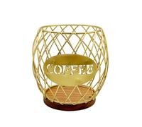 kowaku Supporto Porta Ananas Cestino Cesta Decorativa Contenitore Organizer con Profilo Silhouette E Bordo Superiore in Legno Visibilità Aperta, Oro, Ananas C