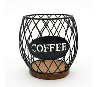 kowaku Supporto Porta Ananas Cestino Cesta Decorativa Contenitore Organizer con Profilo Silhouette E Bordo Superiore in Legno Visibilità Aperta, Nero, Ananas C