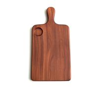 kowaku Tagliere con Scanalatura per Salse Robusto Tagliere con Manico Integrato Multiuso Vassoio da Portata in Legno Manico per Tavola da Pranzo, 40x20cm