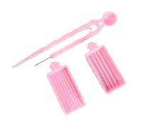 kowaku Vassoio per La Raccolta Delle Perle in 3 Pezzi, Vassoio per La Conservazione Delle Perle, Strumento di Smistamento, Vassoio per Perle in Plastica Resi, Rosa