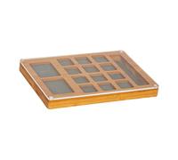 kowaku Vassoio per la Selezione delle Perline, Scatola portaoggetti con Scomparti, Leggera, con Coperchio in Acrilico, Organizer espositore per Materiali per, Style B