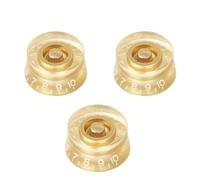kowaku Volume Control per Chitarra Pomello Cappuccio Regolatore Resistente con Cifre Chiare Sul Bordo E Top Limpido Installazione Rapida a Pressione Adatta per Produzione Musicale Esercitazioni