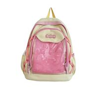 kowaku Zaino alla moda con cerniere lisce per il college della scuola media, Giallo