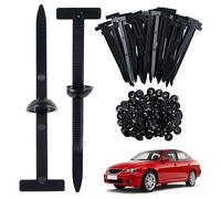 Koxtyzo 100 Pezzi Fibbia Universale per Fascette Stringicavo in Nylon, Universal Cable Tie Buckle, Fascette Stringicavo Autobloccanti con Perno e Bottone per Fissaggio Auto