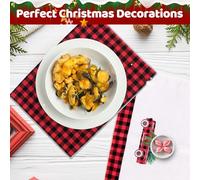 Koxtyzo 4 Pezzi di Strofinacci Natalizi, Riutilizzabili Asciugamani Natalizi 45 x 65 cm, Canovacci Natalizi Cucina in Microfibra, per Decorazioni Natalizie, Decorazioni per Tavola, Verde