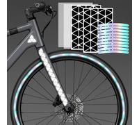 Koxtyzo Set di Adesivi Catarifrangenti - per Biciclette, caschi, passeggini e monopattini - Adesivi Catarifrangenti autoadesivi per l'oscurità - Catarifrangenti per Bambini