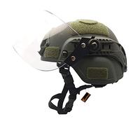 Koyheng Casco Mich 2000 Leggero e Veloce con Visiera Parasole Trasparente per Airsoft Paintball CS War Games Sport all'Aria Aperta
