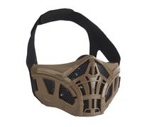 Koyheng Maschera Tattica Airsoft, Maschera Scorpion Regolabile per la Protezione del Mezzo Viso in Silicone a Rete Traspirante