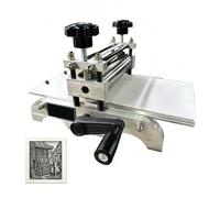 Koyike Macchina per Incisione Professionale, Torchio Calcografico in Alluminio con Rullo 5cm, Pressa Manuale DIY per Linocut e Calcografia, Antiruggine, 30x17cm