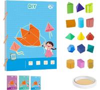 Koyoata - Libro di apprendimento della geometria 3D, libro di apprendimento della geometria 3D con solidi 9/12/15 per bambini dai 5 agli 8 anni, 8 - 12 anni, per insegnare volume e superficie formule