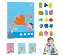 Koyoata Pull String 3D Geometry Learning Book, 3D Geometry Learning Book, Geometrys for Beginners, with 9/12/15 Solids Geometric Models, Braided Rope Design (15-model)