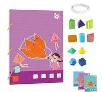 Koyoata Pull String 3D Geometry Learning Book, (Chinese) 3D Shapes Geometry Learning Book, Teach Volume & Surface Area Formulas, Enhance Geometric Understanding (9-Model)