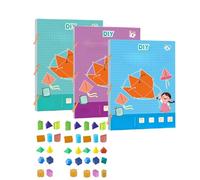 Koyoata Pull String 3D Geometry Learning Book, Pull String Pop-Up Geometry Kit with 9/12/15 Solids, Teaches Volume & Area for Beginners (A+B+C)