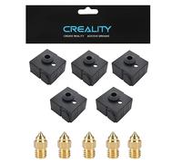 KOYOFEI 5 pezzi Nozzles da 0,4 mm e 5 pezzi di calzini in silicone 3D Printer Parts Hot end Cover per Ender 3 V2 Neo, CR-6 SE, Ender 3 Neo, Ender 3 Max Neo FDM 3D Prininters