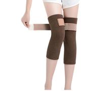 Koyojpoe Ginocchiere Termiche Unisex, Maniche CaLde InvernaLi Per Supporto Per L'artrite, Protezione Per Le Gambe,CoLore Caffè StiLe Quattro Stagioni 30 Cm,M