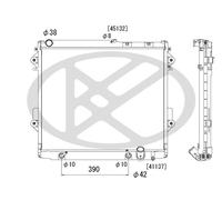 KOYORAD PL012204 Radiatore, Raffreddamento motore per TOYOTA