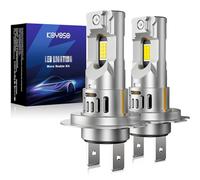 KOYOSO H7 LED 55W 15000LM Lampada Sostituzione per Alogena, 1:1 Mini Design, Non Richiede Adattatore, Pacco da 2