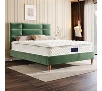 kozamas Materasso a molle 140 x 200 cm, in schiuma fredda a 7 zone, con molle insacchettate, certificato Oeko-TEX, 100 sostanze nocive, 100 notti, grado di durezza H3