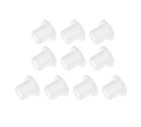 Kozelo 10pz Boccole a Flangia in Nylon [Foro 8mm x OD 10.6mm x Lunghezza 12mm] Boccole in Plastica Nylon per Albero, Bianche