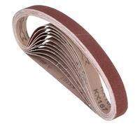 Kozelo 10Pz Cinture Levigatura 30mm x 330mm Grana 80 Ossido Alluminio Carta Vetrata Abrasiva Per Smerigliatrice A Nastro Levigatura Metalli Lavorazione Legno Rimozione Ruggine