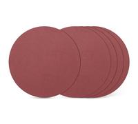 Kozelo 10Pz Dischi Leviganti 5" Grana 400 Attacco a Gancio e Anello Adatti per Levigatrice a Orbite Casuali per Cartongesso Legno Metallo Mobili, Rosso