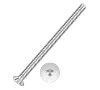 Kozelo 12 viti a testa piatta M5 - 0,8 x 75 mm, in acciaio inossidabile 304, viti a testa svasata 18-8, argento, per automobili, riparazione mobili, attrezzature industriali e riparazioni temporanee