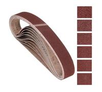 Kozelo 12Pz Cinture Levigatura 25mm x 1067mm Grana 36/40/60/80/100/120 Ossido Alluminio Carta Vetrata Abrasiva Per Smerigliatrice A Nastro Lavorazione Metallo Lavorazione Legno Rimozione